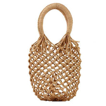 Load image into Gallery viewer, Basket Net Rattan Bag
