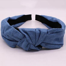 Load image into Gallery viewer, Bohemian Blue Denim Hairbands
