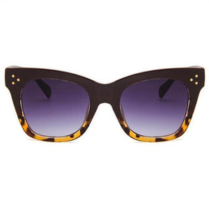 Bold Frame Classic Cat Eye Sunglasses