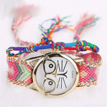 Load image into Gallery viewer, Fun Cat With Glasses Handmade Watch
