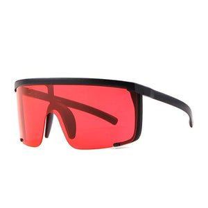 Onepiece Curved Shield Sunglasses
