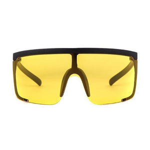 Onepiece Curved Shield Sunglasses