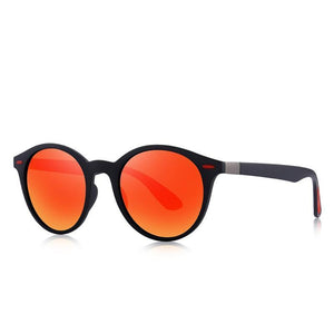 Oval Frame Retro Rivet Polarized Sunglasses