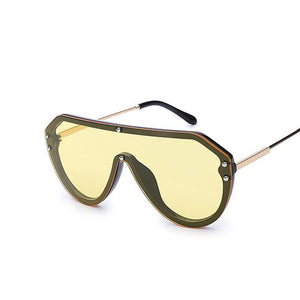 Oversized Mirrored Sunglasses