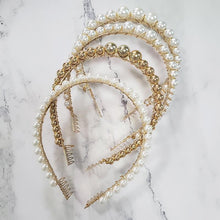 Load image into Gallery viewer, Pearl Beaded Headbands
