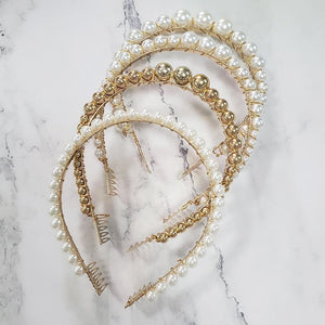 Pearl Beaded Headbands