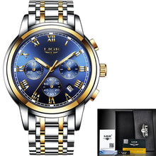 Load image into Gallery viewer, LIGE™ Silver Stainless Steel Watch for Men
