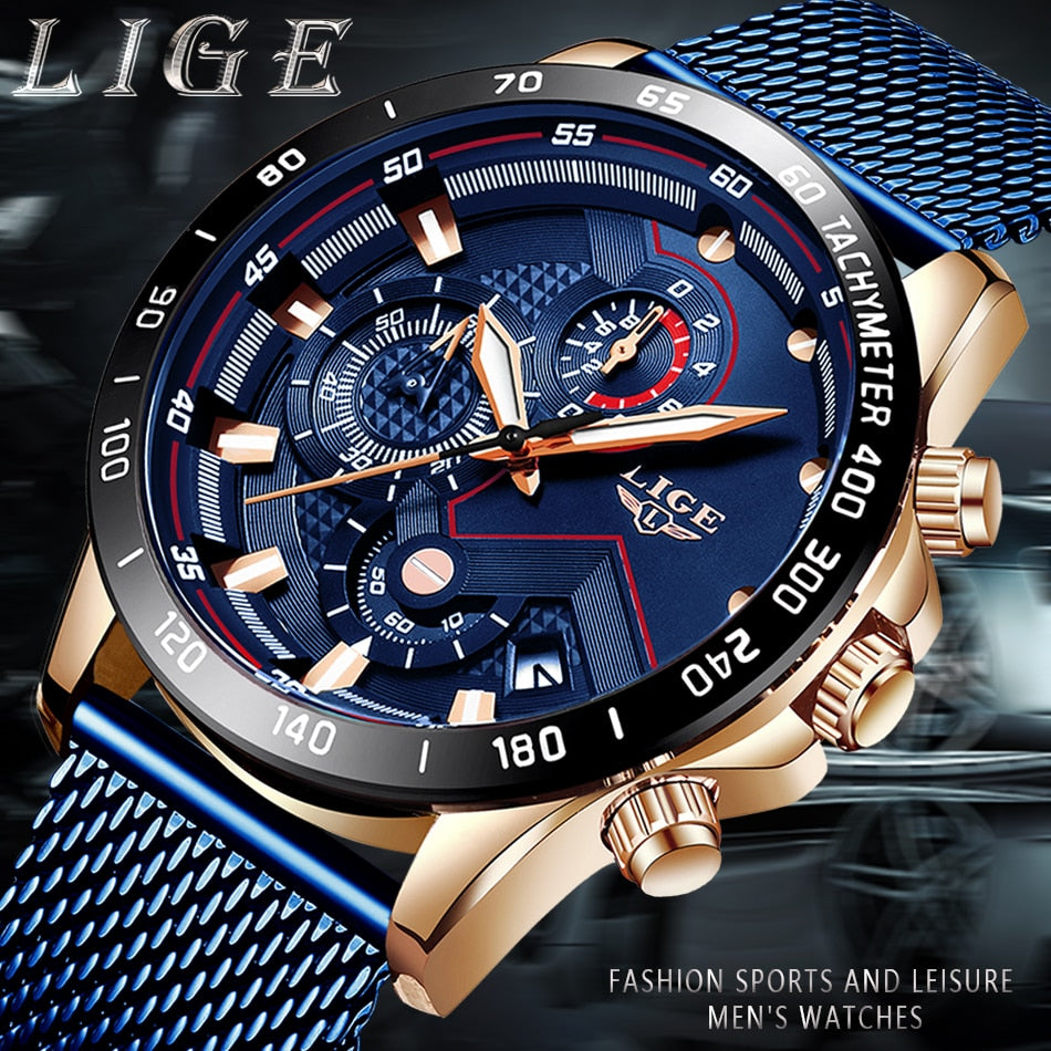 LIGE™ Chronos Luxury Watch for Men