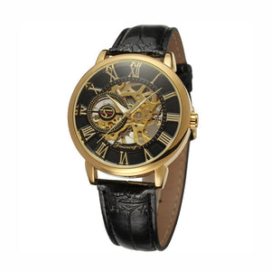 MARQUESS - LUXURY LEATHER SKELETON DIAL WATCH
