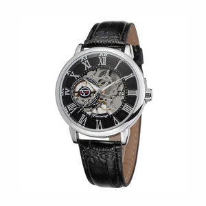 MARQUESS - LUXURY LEATHER SKELETON DIAL WATCH