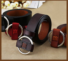 Load image into Gallery viewer, BHK™ Genuine Leather Round Ring Buckle Belt for Women
