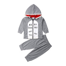 Load image into Gallery viewer, Unisex Baby Shark  Hoodie/ Pants Set
