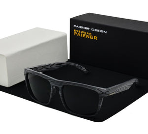 PAIENER™ Wood-Pattern Polarized Unisex Sunglasses