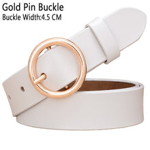 Load image into Gallery viewer, BHK™ Genuine Leather Round Ring Buckle Belt for Women
