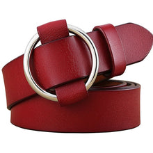 Load image into Gallery viewer, BHK™ Genuine Leather Round Ring Buckle Belt for Women
