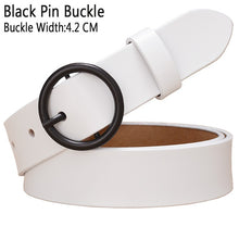 Load image into Gallery viewer, BHK™ Genuine Leather Round Ring Buckle Belt for Women
