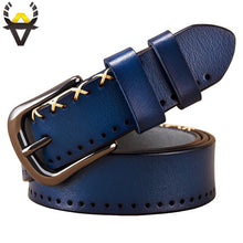 Load image into Gallery viewer, BHK™ Genuine Leather Casual Stitch Belt Design for Women
