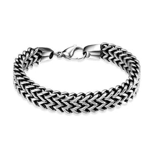Stainless Steel Double Side Snake Chain Bracelet