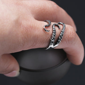 Antique Tentacle Adjustable Ring