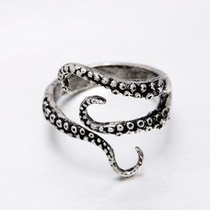 Antique Tentacle Adjustable Ring