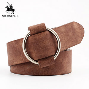 NO.ONEPAUL™ Women's Ring Buckle Genuine Leather Belt