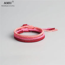 Load image into Gallery viewer, Lucky Handmade Buddhist Knots Rope Bracelet

