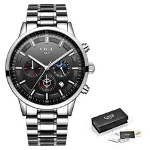 Load image into Gallery viewer, LIGE™ Black Obsidian Watch for Men
