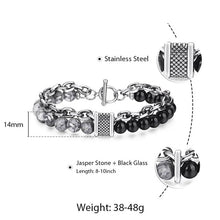 Load image into Gallery viewer, TrendsMax™ Stone Beaded Men&#39;s Chain Bracelet
