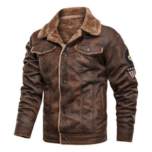 Load image into Gallery viewer, Winter Fur Flying Suit Motorcycle Jacket
