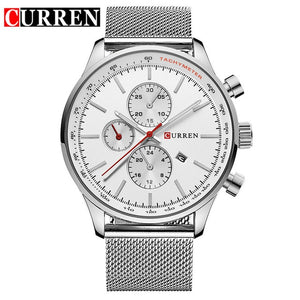 TACHYMETER SPORTS WATCH WITH ALLOY BAND