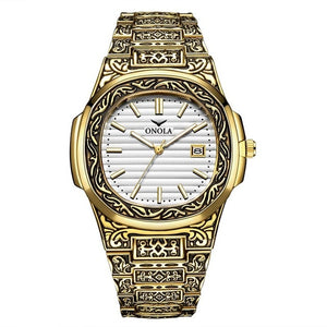 PRESTIGE - LUXURY ENGRAVED WRIST WATCH