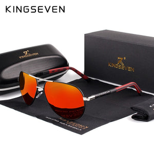 KINGSEVEN™ Men's Polarized Aviator Sunglasses