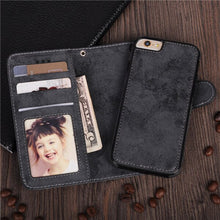 Load image into Gallery viewer, 2-IN-1 PU-Leather Magnetic Phone Flip Case / Wallet for iphone
