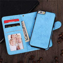 Load image into Gallery viewer, 2-IN-1 PU-Leather Magnetic Phone Flip Case / Wallet for iphone
