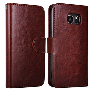 2 IN 1 Classic Magnetic Phone Flip Case / Wallet For Samsung