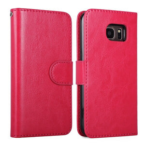 2 IN 1 Classic Magnetic Phone Flip Case / Wallet For Samsung