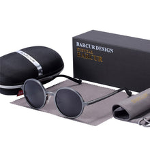 Load image into Gallery viewer, BARCUR Retro Style Hot Round Sunglasses UV400
