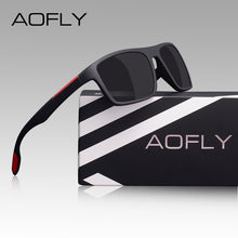 Load image into Gallery viewer, Aofly Polarized Square Aviator Sunglasses
