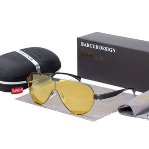 BARCUR Vintage Polarized Sunglasses