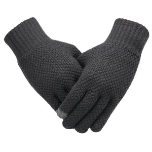 Glam™ Knitted Touch Screen Cashmere Wool Gloves