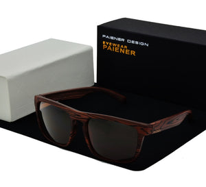 PAIENER™ Wood-Pattern Polarized Unisex Sunglasses