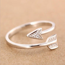 Load image into Gallery viewer, Cupid&#39;s Arrow Women&#39;s Adjustable Ring
