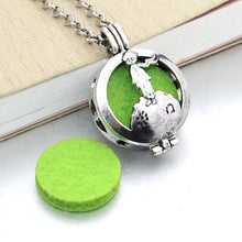 Load image into Gallery viewer, Essential Oil / Perfume Diffusing Locket Necklace
