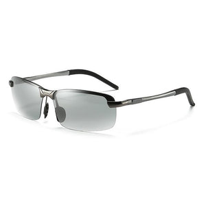 Semi-Rimless Photochromic (Auto-Tinting) Sunglasses