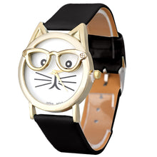 Load image into Gallery viewer, Cat With Glasses WristWatch
