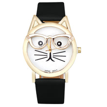 Load image into Gallery viewer, Cat With Glasses WristWatch

