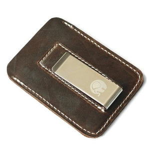Genuine Leather Wallet with Money-Clip