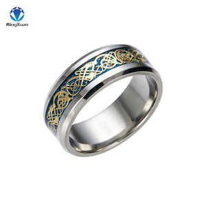 Tribal Dragon 316L Stainless-Steel Ring