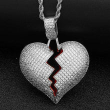 Load image into Gallery viewer, 18K Broken Heart Pendant
