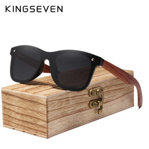 KINGSEVEN™ Natural Wood Polarized Unisex Sunglasses